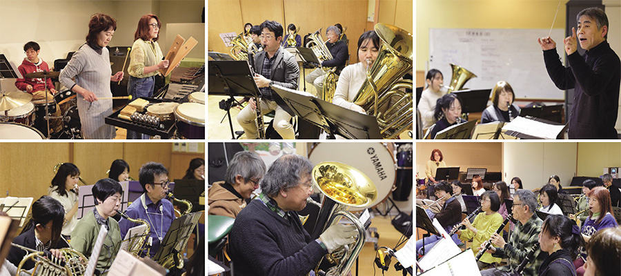 翌日のクリスマスコンサートに向けて、曲順どおりに合奏練習