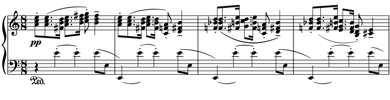 ラヴェル「ピアノ三重奏曲」第1楽章第1主題