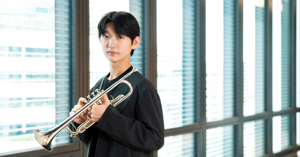 海外留学前、最後のリサイタル。15歳の若きトランペット奏者、児玉隼人