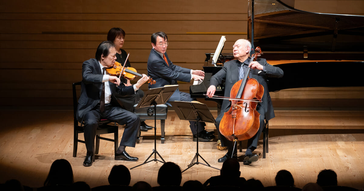 演奏者たちの個性と作品の情緒がぴたりと合う／徳永二男、堤剛、練木