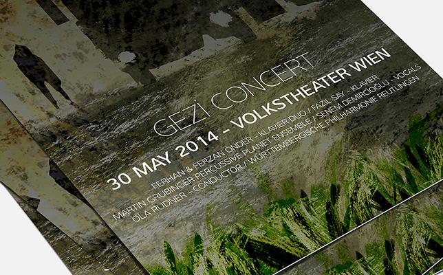 今回の特別コンサート「GEZI CONCERT」のパンフレット。5月30日に開催された。