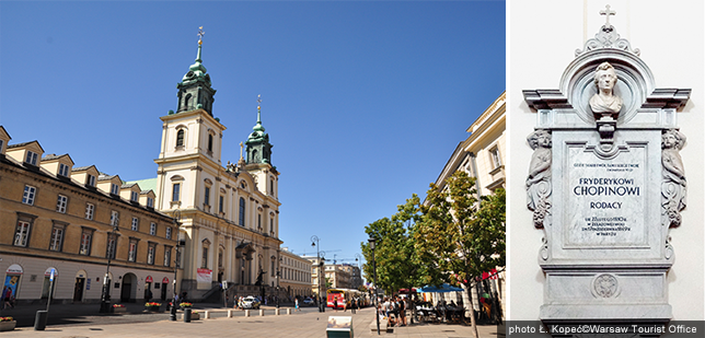 クラクフ郊外通りにある聖十字架教会 - Web音遊人