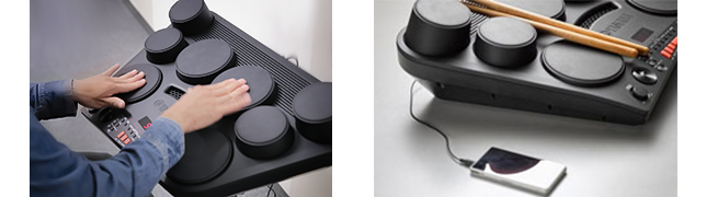 卓上でドラム演奏が楽しめる!音色と叩き心地にこだわったデジタルパーカッション「DD-75」