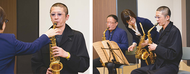 バイオリニスト石田泰尚が アルトサクソフォンに挑戦!