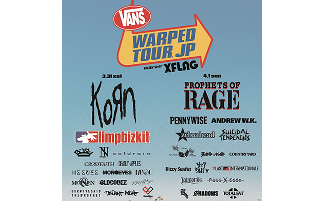 Vans Warped Tour Japan 2018 presented by XFLAG