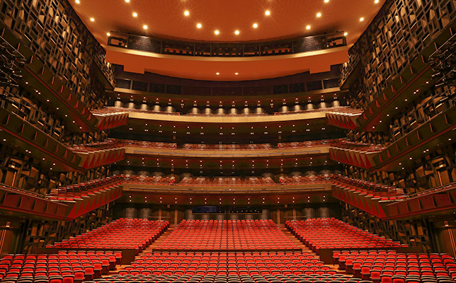 舞台からみた客席(大ホール)