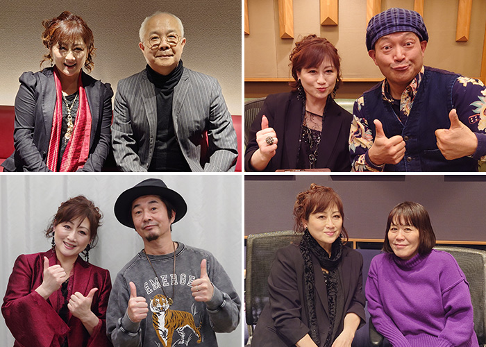 共演したアーティストとの記念写真の一部。