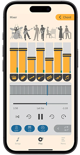 アプリ「Extrack」画面